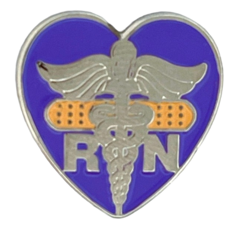 RN Heart Bandaid Custom Nurse Pins RN Heart Bandaid Custom Nurse Pins Nurse Pin