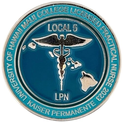 Custom Nurse Pins - Local 5 Kaiser Permanente LPN Custom Nurse Pins