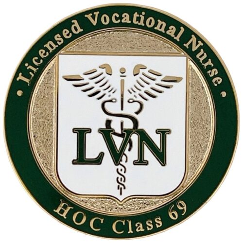 Past Nurse Pins - HOC Vocational Nursing Class 69 Nursing Pin